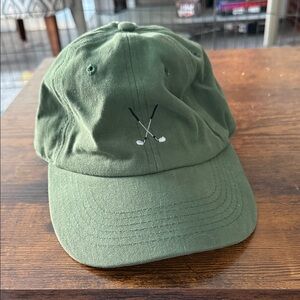 Green Kids Baseball Cap with Embroidered Design
